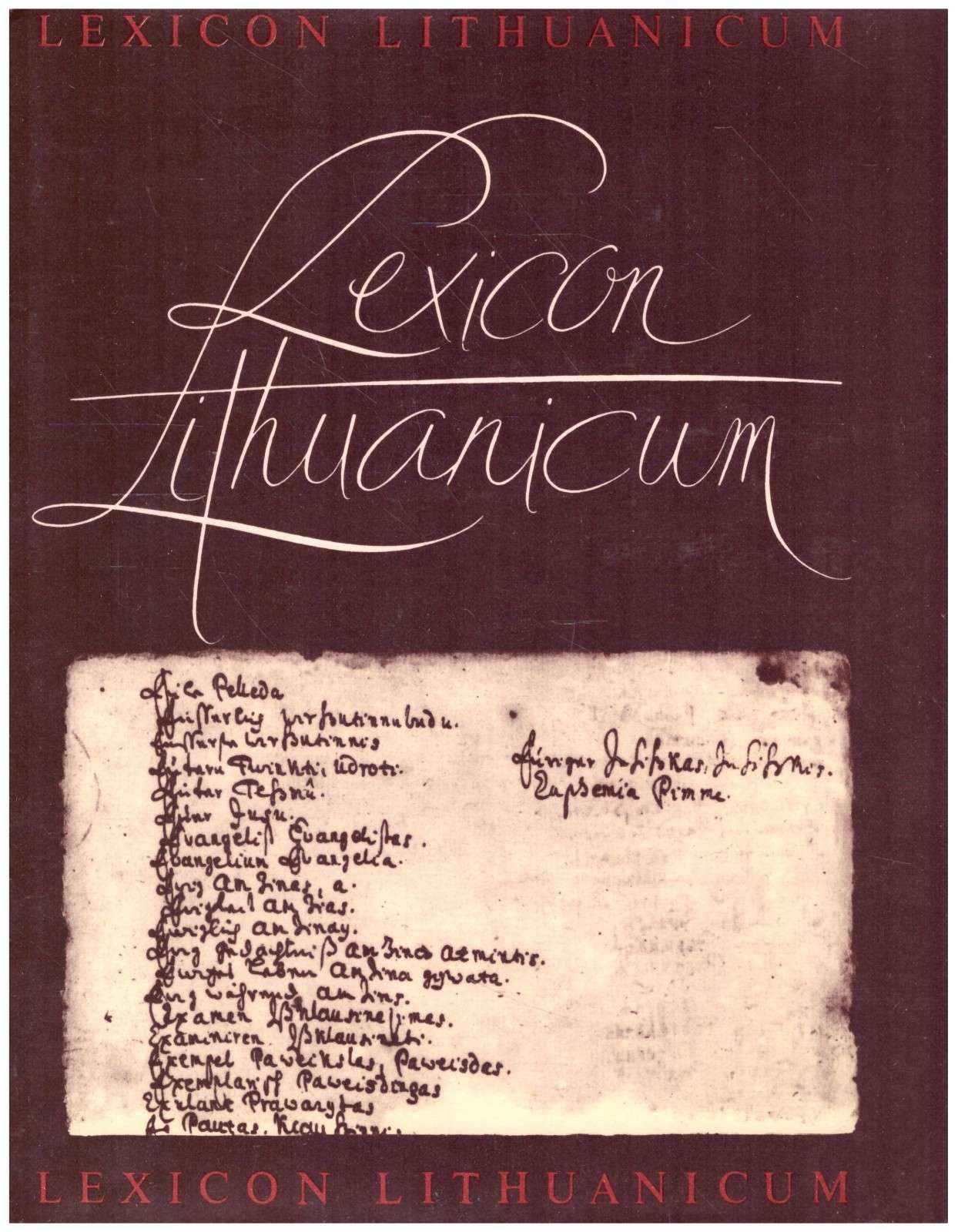 Lexicon Lithuanicum